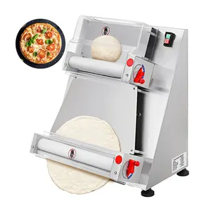 small table top mini pizza dough worm wheel commercial used automatic dough roller machine