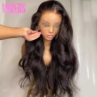 Wig Rambut Asli Vietnam 30 Inch Hd Body Wave Lace Frontal Wig, Wig Rambut Manusia Brasil Hd Lace Front Wig Body Wave Virgin Hai untuk Wanita Kulit Hitam