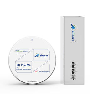 Blocchi di zirconi multistrato 3D per uso da laboratorio dentale 100% ceramica Sinocera Zirdent Zirdent tutto in un ponte ad arco completo buon prezzo - Product Image 4