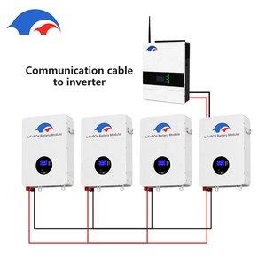Baterai Lithium surya 5KW 10KW 6000 siklus RS485 CAN BUS <span class=keywords><strong>48V</strong></span> 100AH 200AH LiFePO4 baterai PC Monitor untuk Inverter Grid Off/On - Product Image 6