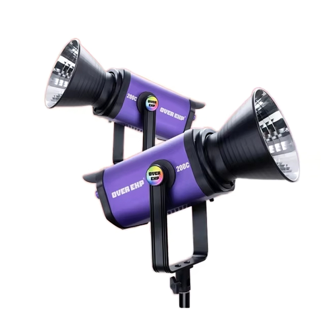 Led 200W RGBW Adjustable Manual App Control Full Color Light for Video Studio Film Photographic Gaffer Live Streaming