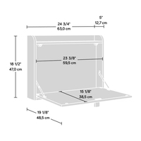 Bureau d'ordinateur mural flottant pliable en bois, gain de place, pour écrire, poste de travail, bureau mural flottant pour ordinateur portable
