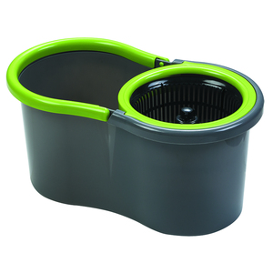 Bộ lau nhà xoay 360 độ chất lượng cao với xô nhựa và miếng lau sợi microfiber thay thế dùng cho vệ sinh nhà cửa - Product Image 3