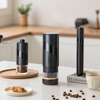 Machine à café expresso portable 20 bars, rechargeable par USB, avec réservoir d'eau en acier inoxydable pour la préparation du café