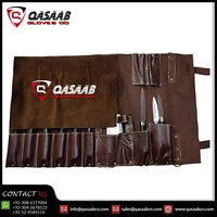 Couteau de chasse avec pochette en cuir professionnel-sac de Chef couteau-sac de rouleau pour Chefs