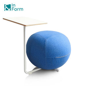 Grand <span class=keywords><strong>Pouf</strong></span> Rond en Forme de Boule Facile et Pratique Tabouret de Bureau pour Zone Publique <span class=keywords><strong>Pouf</strong></span> avec Bloc-Notes - Product Image 3