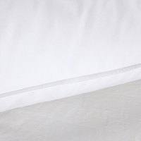 Oreiller de lit d'hôtel en duvet de canard et d'oie de luxe, housse 100% coton, 400 fils, forme oblongue pour un sommeil confortable