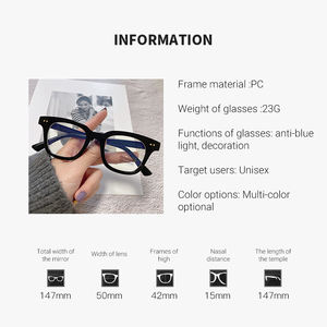 แว่นตาคอมพิวเตอร์แฟชั่น ป้องกันแสงสีฟ้า สำหรับผู้ชายและผู้หญิง แว่นสายตา แว่นตาคอมพิวเตอร์ - Product Image 3