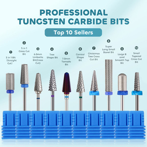 Professional 2.3mm Tungsten <b>Carbide</b> Nail <b>Drill</b> <b>Bits</b> 2.3mm Under Nail Cleaner <b>Bit</b> for Gel Removal Manicure Tool - Product Image 5