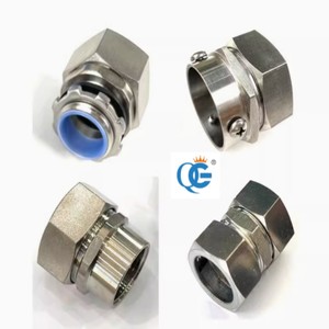 Konektor ketat cairan tipe sudut selang seng sesuai konektor konduit fleksibel - Product Image 6
