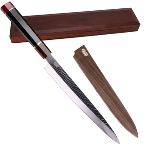 Coltello Yanagiba da 10.5 "di Findking-serie di prestigio-67 strati giapponese SKD11 acciaio di damasco con manico ottagonale coltello da Sushi Sashimi