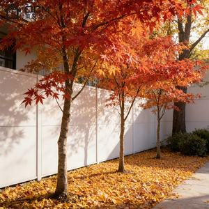 Clôture de jardin minimaliste moderne, structure en aluminium, <span class=keywords><strong>panneau</strong></span> composite en sulfate de magnésium, certifié ISO, installation rapide, conception sans soudure - Product Image 3