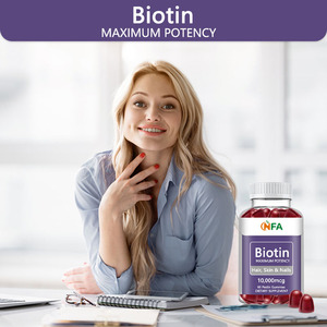 Gomitas de biotina de alta calidad con suplemento dietético de biotina compatible con la salud de las uñas de la piel del cabello y el sistema inmunológico para gomitas masculinas - Product Image 6