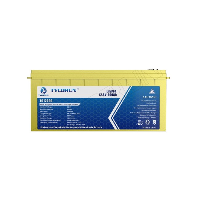 Tycorun Deep Cycle 12v 200ah Lifepo4 Solar Battery Lithium Ion Battery Pack Lifepo4 Battery 12v 200ah Solar System