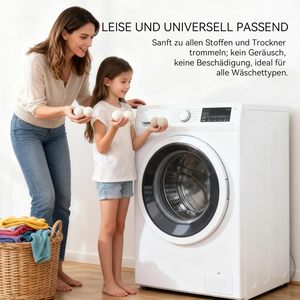 Juego de Bolas de Lana Natural para Secadora - 100% Lana de Oveja Pura, Reduce el Tiempo de Secado, 3+ Piezas para <span class=keywords><strong>Lavadora</strong></span> - Product Image 3