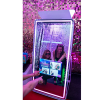 Photomaton portable à double écran tactile DSLR iPad, miroir selfie pour location de mariage, fêtes et événements