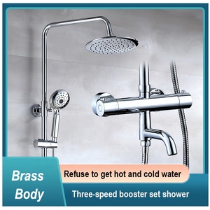 Ensemble <span class=keywords><strong>de</strong></span> pommeau <span class=keywords><strong>de</strong></span> <span class=keywords><strong>douche</strong></span> <span class=keywords><strong>thermostatique</strong></span>, <span class=keywords><strong>colonne</strong></span> réglable en noir, <span class=keywords><strong>douche</strong></span> <span class=keywords><strong>de</strong></span> pluie - Product Image 2