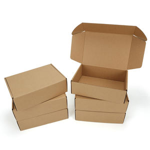 Custom Folding Shipping Carton Kraft Mailer Box Corrugated <b>Cardboard</b> Gift Packaging <b>Boxes</b> - Product Image 1