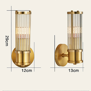 Indoor Luxury Decorative Hotel Copper Golden Classic up and Down Bathroom <b>Wall</b> Lamp Bedroom Bedside <b>Sconce</b> <b>Wall</b> <b>Light</b> Fixture - Product Image 6