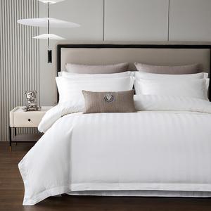 <span class=keywords><strong>Luxe</strong></span> 100% coton 1cm/3cm Satin rayure housse <span class=keywords><strong>de</strong></span> couette ensemble reine et roi tailles <span class=keywords><strong>hôtel</strong></span> <span class=keywords><strong>literie</strong></span> pour un usage domestique - Product Image 4