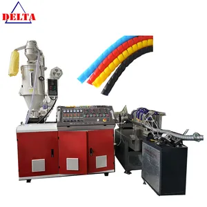 spring winding hose protector machine flexible spiral PP hose guard extrusion machine