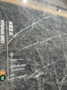 Carreaux <span class=keywords><strong>de</strong></span> marbre gris foncé poli <span class=keywords><strong>de</strong></span> haute qualité 1200x2700mm mur <span class=keywords><strong>de</strong></span> sol <span class=keywords><strong>de</strong></span> villa d'hôtel <span class=keywords><strong>avec</strong></span> <span class=keywords><strong>des</strong></span> accents <span class=keywords><strong>de</strong></span> frontières - Product Image 3
