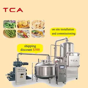 vaccum frying machine continuous vacuum fryer vegetable fruit carrot chips crisp vacuum frying banana chips machine