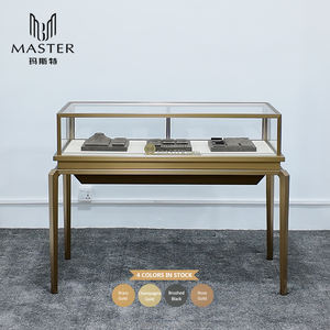 Vitrines de montres verrouillables en gros d'usine, éclairage LED, design d'intérieur de bijouterie, vitrine en verre trempé résistant - Product Image 2