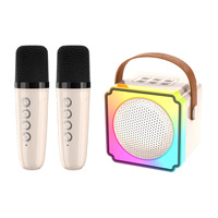 Nouveau microphone intégré double P8 K pour haut-parleur intelligent BT, microphone audio domestique sans fil LED RGB extérieur