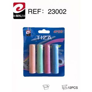 Tiza Colored Chalk 4Pcs Pack For Writing On Blackboard School Use - Product Image 3