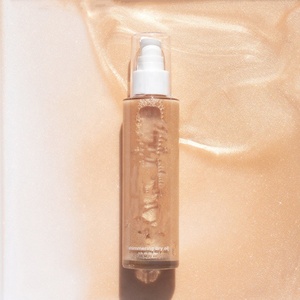 Sıcak satış pırıltılı yağı bronz Glitter parlaklık bronzlaşma vücut yağı organik parıldayan kızdırma kuru yağ - Product Image 4