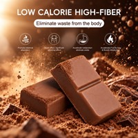 Chocolat prébiotique OEM ODM - Chocolat minceur faible en calories et riche en fibres pour la détoxification quotidienne