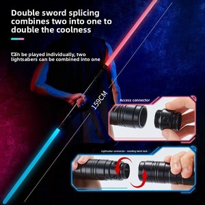 Épée laser officielle Ewok authentique rechargeable en métal, jouet lumineux deux-en-un avec effets sonores et changement de couleur - Product Image 4