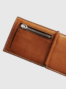 Cartera con Clip para Dinero y Tarjetas de Crédito, Diseño Japonés, Personalizable con Logotipo, en Microfibra con Bolsillo con Cremallera para Monedas - Product Image 4