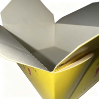 Boîte en carton blanc jetable, écologique, biodégradable, de qualité alimentaire, pour poulet frit, frites, nuggets, ailes, pop-corn