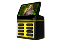 Distributeur automatique de batteries à 8 emplacements, chargeur portable, location, stations de recharge de téléphones portables publiques, partage de batteries externes