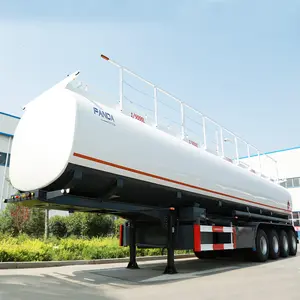 Schwere Stahl legierung 4 Achsen 60cbm 60 Tonnen Öltanker Sattel anhänger Kraftstoff tanker Abmessungen
