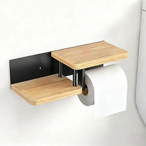 <span class=keywords><strong>Porte</strong></span>-rouleau de papier toilette à prix compétitif, double, à une main, multifonctionnel pour toilettes - Product Image 3