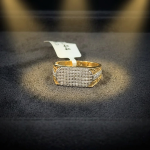 Bague en or de luxe avec pierres de diamant, design audacieux pour homme, bijou élégant et remarquable, parfait pour un cadeau de mariage, élégant pour un usage quotidien - Product Image 2