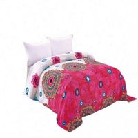 Ensemble Ensembles Linge de Lit Personnalisé Emballage Chaud Impression Polyester Drap Brodé Moderne Vente en Gros Queen Size Confort 7 Couettes Literie