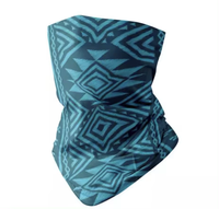 Cache-cou multifonction écologique en polyester respirant, imprimé intégral, coupe-vent, protection UV, élastique, pour activités de plein air