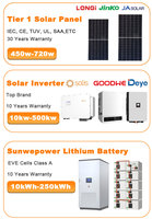 Kit solaire Solis, station d'alimentation complète, système solaire hybride hors réseau, 10 kW, 20 kW, 30 kW, 40 kW, 50 kW pour maison résidentielle