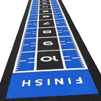 Gazon synthétique artificiel pour tapis de luge lestée de salle de sport, taille, logo et couleur personnalisables, tapis de fitness, gazon de salle de sport, matériau PE 20 mm
