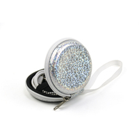 Mini écouteurs intra-auriculaires filaires étui rigide blanc brillant étui accessoire de téléphone Compact voyage BT casque EVA étui
