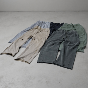 Hot Selling Custom Men's 100% Cotton Ripped Vintage Washed Sweatpants Casual Loose Fit Distressed Knitted <b>Pants</b> for Men - Product Image 1