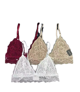 Lencería Sexy sin Tirantes para Mujer, con Efecto Push-Up, Ecológica, sin Varillas, Ultrafina, de Encaje y Malla, con Relleno Extraíble, Suave y Transpirable - Product Image 1