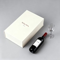 Caja de Regalo Rígida Magnética de Lujo con Impresión Digital para Botellas de Vino o Whisky y Vasos, Empaque para Whisky con Inserto de Espuma