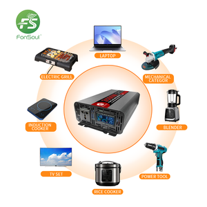 Onduleur à onde sinusoïdale pure 3500W, alimentation 12V/24V/48V CC vers 220V/110V CA, haute efficacité, pour usage <span class=keywords><strong>automobile</strong></span> et domestique, alimenté par énergie solaire – Fournisseur direct usine Chine - Product Image 5