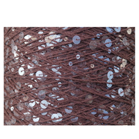 100% Baumwolle Pailletten garn Traditionelles Russland Fancy Yarn Hands tricken 3MM 6MM Pailletten Made in China auf Lager