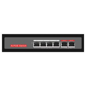 ULTRA-FAST FL-FG0402P 6-Port Gigabit <b>PoE</b> <b>Switch</b> 4 <b>PoE</b> Ports 65W with 2 Uplink Ports for IP Camera CCTV NVR - Product Image 4